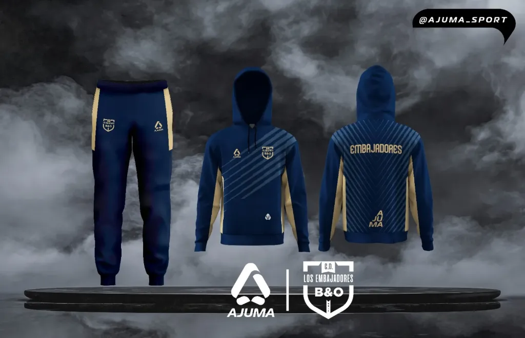 Conjunto deportivo azul Oscuro - Dorado $272.000